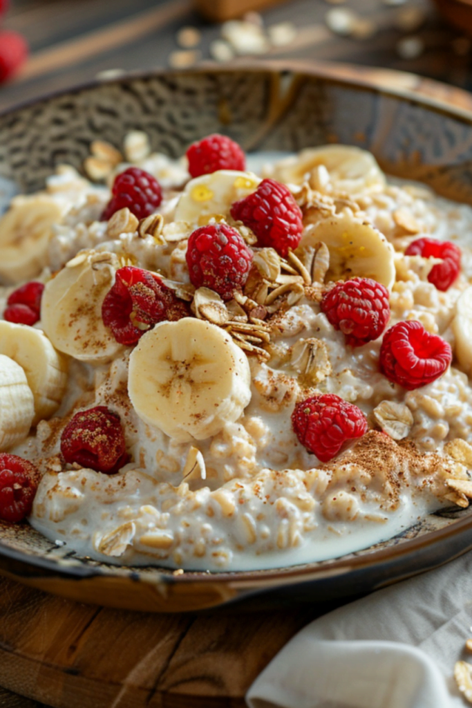 Vegan Banana Split Oatmeal - Plantbasedpalate.com